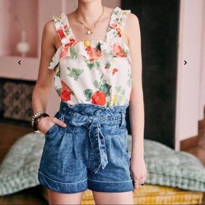 NWT Sézane Alvino Shorts Size 8